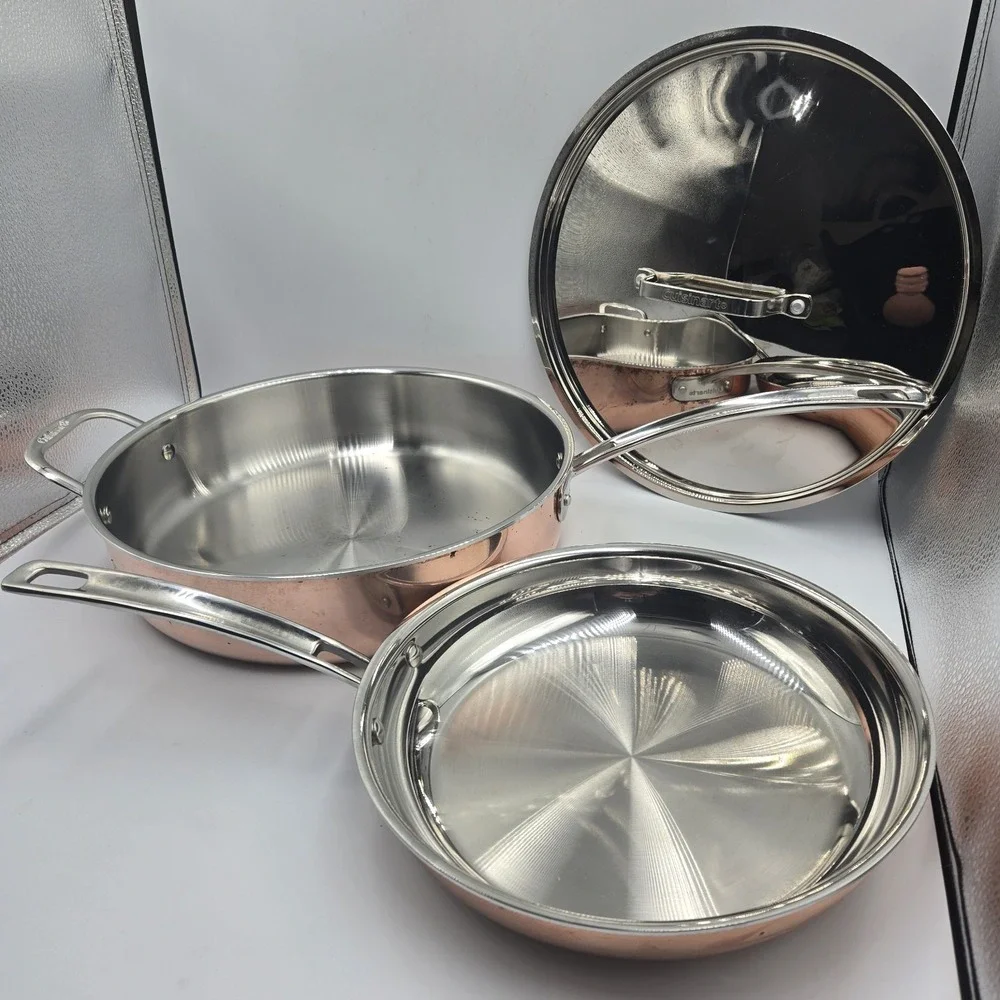 Cuisinart CTP33-30H Copper Stainless 5 Qt Saute Pan W/Lid & 10
